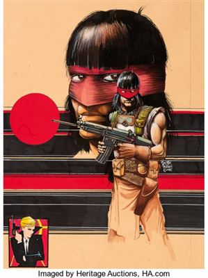 Timothy Truman Scout Retailer Promo Poster Original Art (Eclipse, 1985) by Timothy Truman - Auction record, sale price, and art valuation. Compare with similar artists and explore comparable artworks.
