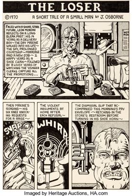 Jim Osborne Gary Arlington's Thrilling Murder Comics #1 Complete 3-Page Story The Loser Original Art (San Francisco Comic Book Company, 1971) by Jim Osborne - Auction record, sale price, and art valuation. Compare with similar artists and explore comparable artworks.