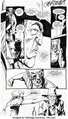 Steve Dillon Preacher #3 Story Page 17 Saint of Killers and Cassidy Original Art (DC/Vertigo, 1995)