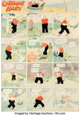 Frank King Gasoline Alley Sunday Comic Strip Hand-Colored Original Art (Chicago Tribune, 1924) by Frank King - Auction record, sale price, and art valuation. Compare with similar artists and explore comparable artworks.
