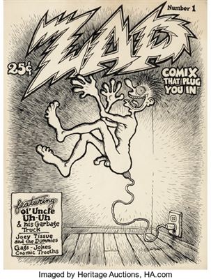 Robert Crumb Zap Comix #1 Unused Cover Original Art (1967) by Robert Crumb - Auction record, sale price, and art valuation. Compare with similar artists and explore comparable artworks.