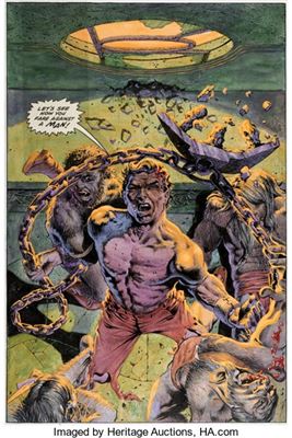 Tim Conrad Epic Illustrated #2 Almuric Story Page 17 Original Art (Marvel, 1980)