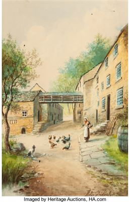 Along the Road and Feeding the Chickens (two works)