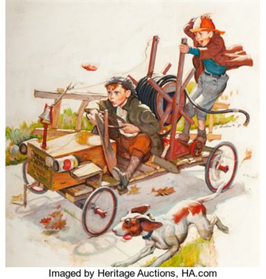 Sample artwork by Harry Anderson (1906 - 1996), known for illustration, western genre, religious - View similar artists and auction records