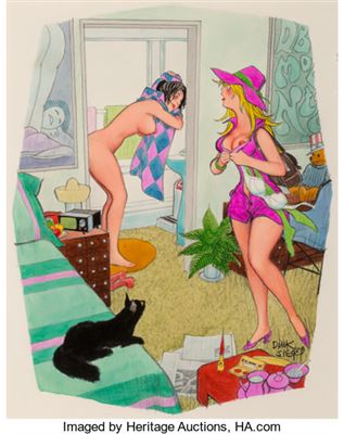 Roommates, Playboy cartoon, November 1974