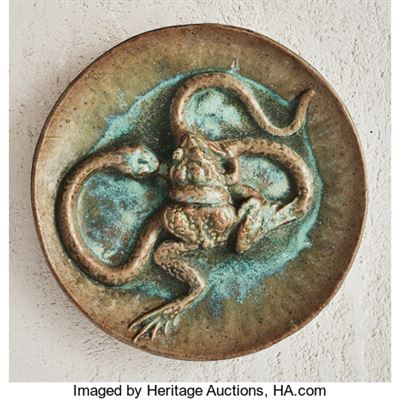 Snake and Frog Charger by Alexandre Bigot - Auction record, sale price, and art valuation. Compare with similar artists and explore comparable artworks.