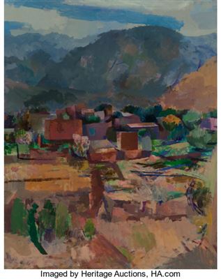 View of Ranchos and Leg Study (double-sided work)