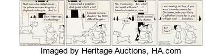 Crockett Johnson Barnaby Daily Comic Strip Original Art dated 12-20-45 (Newspaper PM, 1945) by Crockett Johnson - Auction record, sale price, and art valuation. Compare with similar artists and explore comparable artworks.