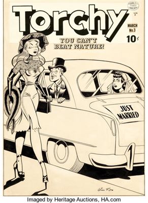 Gill Fox Torchy #3 Cover Original Art (Quality, 1950) by Gill Fox - Auction record, sale price, and art valuation. Compare with similar artists and explore comparable artworks.