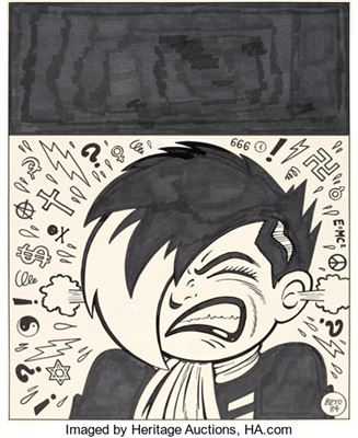 Gilbert Hernandez Love and Rockets #11 Cover Original Art (Fantagraphics, 1985)