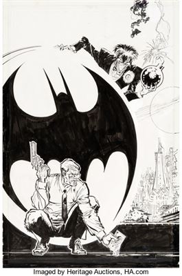 Trevor Von Eeden and Joe Rubinstein Batman: Legends of the Dark Knight #105 Cover Original Art (DC, 1998)