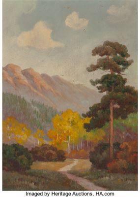 Mountain Landscape by William Tracht - Auction record, sale price, and art valuation. Compare with similar artists and explore comparable artworks.
