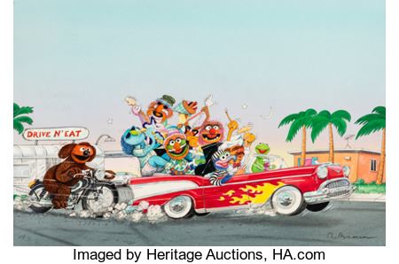 The Muppets Multi-Character Book Illustration Original Art (Jim Henson Associates, 1980)