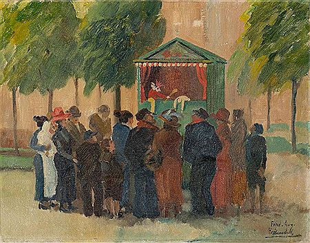 Kasperletheater by Friedrich August Herkendell - Auction record, sale price, and art valuation. Compare with similar artists and explore comparable artworks.