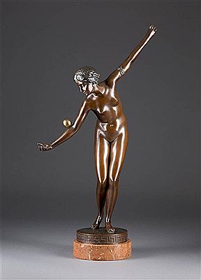 'Ball player' by Ferdinand Lugerth - Auction record, sale price, and art valuation. Compare with similar artists and explore comparable artworks.