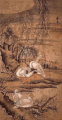 Willow and Geese by Liang Lin - Auction record, sale price, and art valuation. Compare with similar artists and explore comparable artworks.