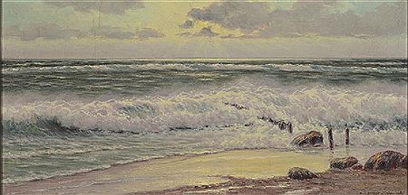 Breakwater by Richard Mellenbach - Auction record, sale price, and art valuation. Compare with similar artists and explore comparable artworks.