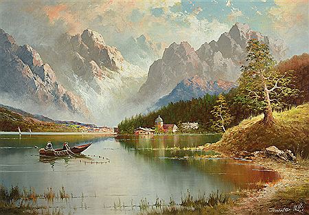 Am Urnersee by Gustav Weiss - Auction record, sale price, and art valuation. Compare with similar artists and explore comparable artworks.