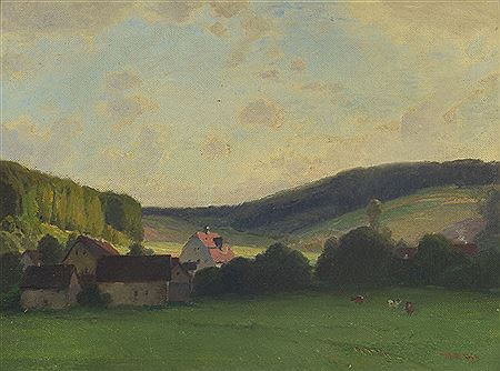 Motif from Waschenbach in Odenwald by Heinrich Reinhard Kroh - Auction record, sale price, and art valuation. Compare with similar artists and explore comparable artworks.