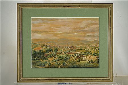 View of Wiesbaden andthe Taunus