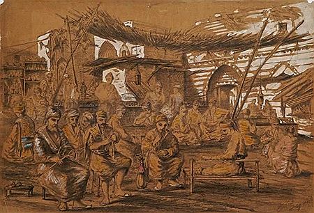 Joueurs d'échec dans un café by Osmond Romieux - Auction record, sale price, and art valuation. Compare with similar artists and explore comparable artworks.