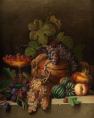 FRÜCHTESTILLLEBEN by Joseph Correggio - Auction record, sale price, and art valuation. Compare with similar artists and explore comparable artworks.