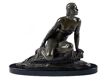 FEMALE NUDE ON ROCK BASE