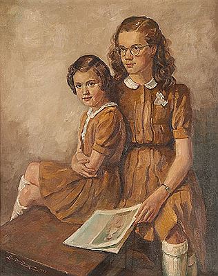 Portraits de Jeannine et Andrée Kessels