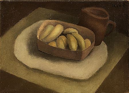 Nature morte aux légumes et au pichet