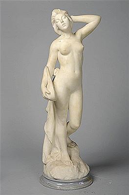 Jeune fille nue à la mandoline