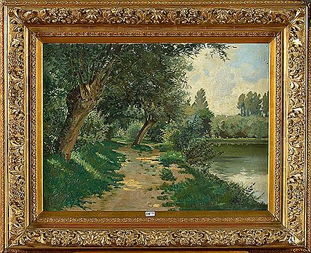 Paysage à l’étang