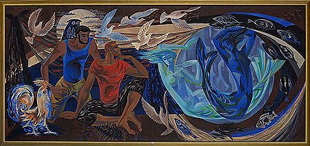 "Allégorie de la pêche".