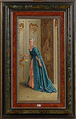 Élégante dans un intérieur by Ricardo De Los Rios - Auction record, sale price, and art valuation. Compare with similar artists and explore comparable artworks.