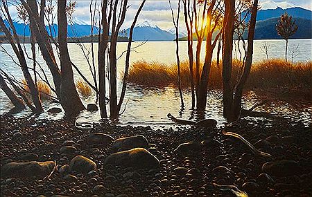 Sunset Over Te Anau