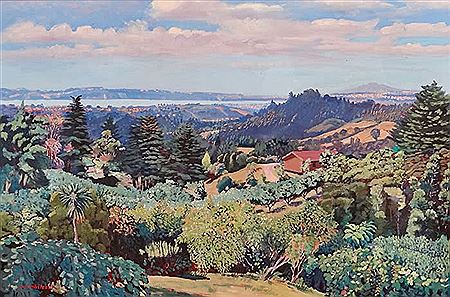 Sample artwork by Cyril Whiteoak (20th Century), known for landscape - View similar artists and auction records