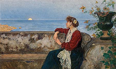 Moonrise in Taormina by Johann Victor Kramer - Auction record, sale price, and art valuation. Compare with similar artists and explore comparable artworks.