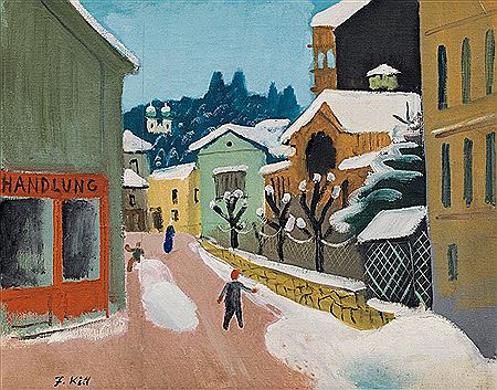 Sample artwork by Ferdinand Kitt (1897 - 1962), known for landscape, floral-outdoors, genre - View similar artists and auction records