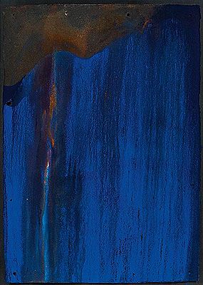 "Manganspuren zwischen Lapis and Ultramarin", 2017