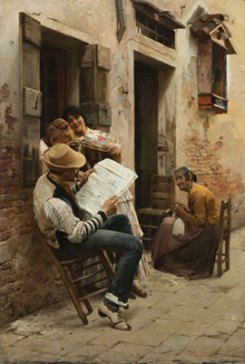 Sample artwork by Giuseppe Barison (1853 - 1931), known for painting - View similar artists and auction records
