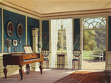 "Interior with Fortepiano" by Frederik Svendsen - Auction record, sale price, and art valuation. Compare with similar artists and explore comparable artworks.