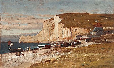 "The Cliffs of Etretat, Normandy, France - 1875"