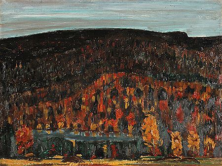 "Autumn Maine Landscape - circa 1909, possibly Landscape No. 3"