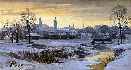 Winter in Brookville by Frank Vietor - Auction record, sale price, and art valuation. Compare with similar artists and explore comparable artworks.