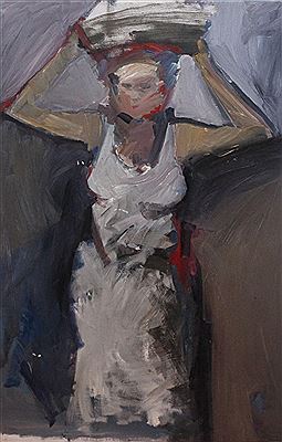 Woman Carrying Bowl on Head by Darrell L Anderson - Auction record, sale price, and art valuation. Compare with similar artists and explore comparable artworks.