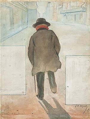 Verlaine going to the Procope, 1893