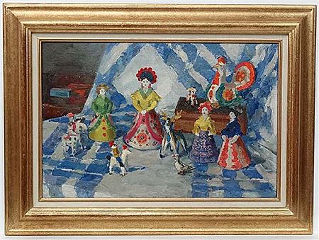 'Dymkovo toys '' by Maria Alekseevna Klechar-Smokhvalova - Auction record, sale price, and art valuation. Compare with similar artists and explore comparable artworks.