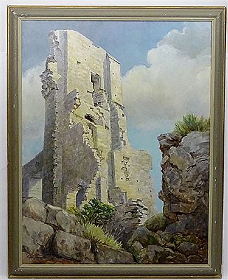' Corfe Castle ' ( Wareham , Dorset ) by Roger Remington - Auction record, sale price, and art valuation. Compare with similar artists and explore comparable artworks.