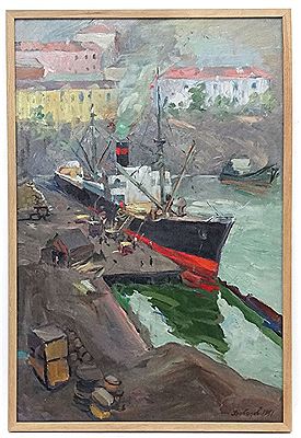 "At the docks"