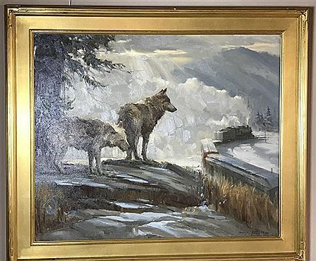 Wolves by David Tutwiler - Auction record, sale price, and art valuation. Compare with similar artists and explore comparable artworks.