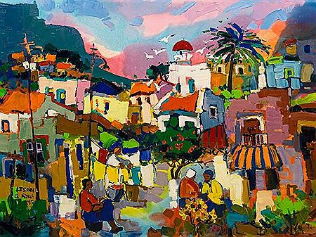 Cape Malay Quarter by Isabel le Roux - Auction record, sale price, and art valuation. Compare with similar artists and explore comparable artworks.